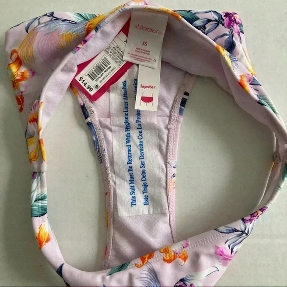 Xhilatation Hipster Purple Floral Flower Bikini Bottom XS - Picture 3 of 5